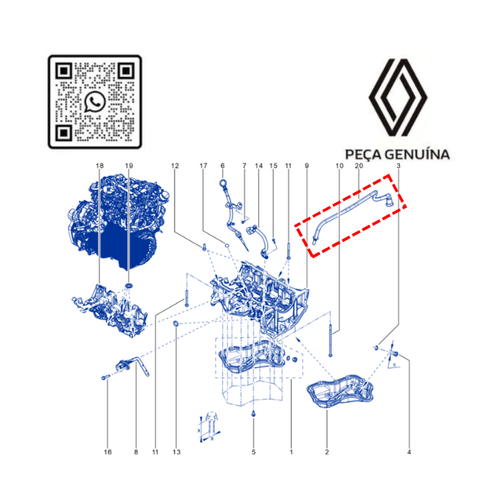 RN 28873R 118728873R MANGUEIRA DO RESPIRO DE OLEO 1.0 H5D1.3 16V H5H CAPDUSORO - 4